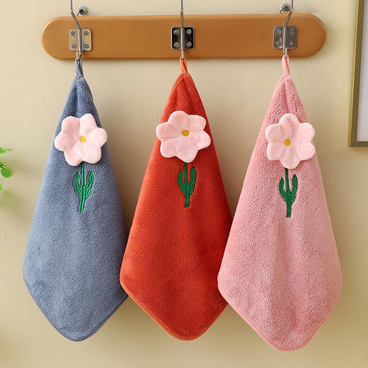 棉之初花朵小方巾（250611） 商品图0