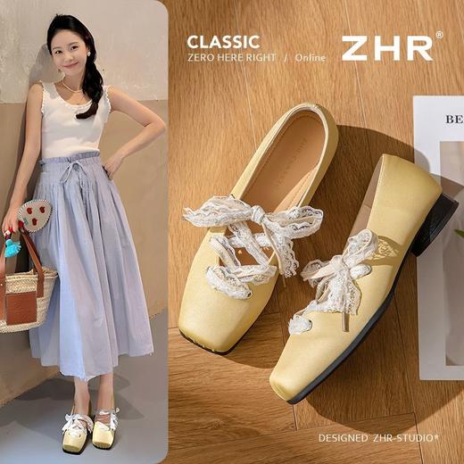 ZHR则则精致钻扣玛丽珍鞋女2025新款蕾丝软底甜美ins舒适时尚单鞋 商品图1