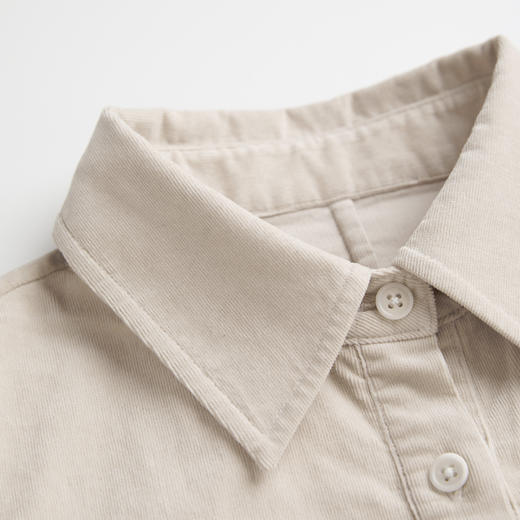 ROMI STUDIO“复古美学”弹力细纹灯芯绒面宽松翻领衬衫RWCAS65507 商品图2