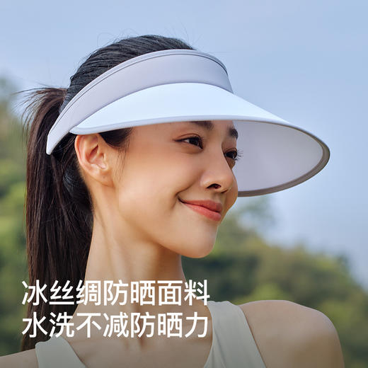 伯希和户外防晒帽女2025新款夏季遮阳运动跑步折叠骑车空顶帽子男 商品图3