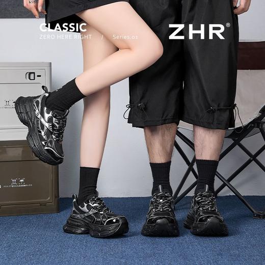 ZHR则则厚底增高老爹鞋女鞋2025新款轻便百搭ins情侣运动休闲鞋女 商品图3