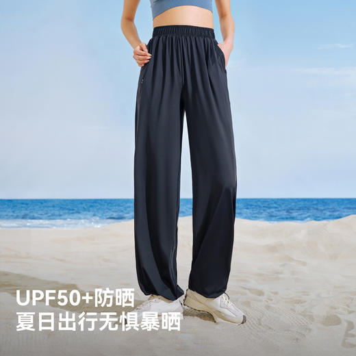 伯希和户外快干裤女夏季透气凉感防晒裤高腰垂顺运动裤显瘦休闲裤 商品图2