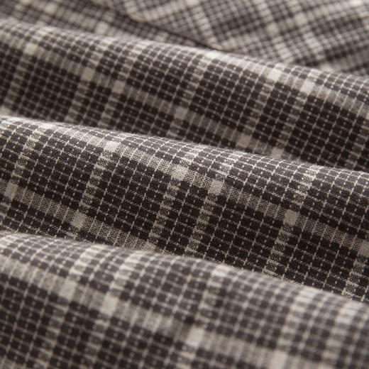 ROMI STUDIO“美式复古”100%长绒棉错位斜裁格子连衣裙 RWCALY4792  商品图3