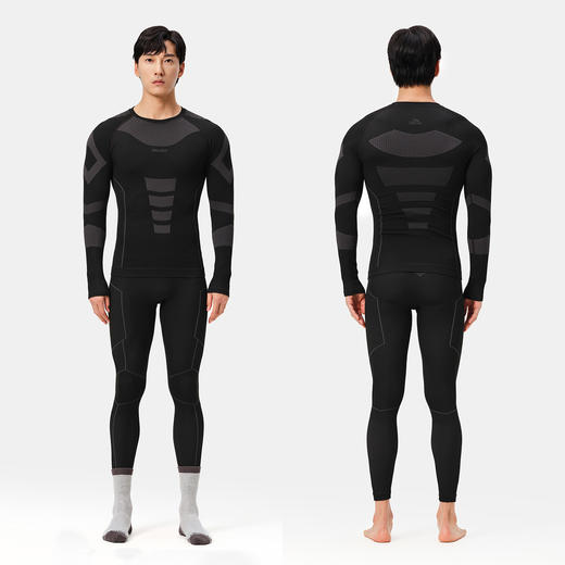 伯希和保暖功能内衣男户外滑雪排汗快干秋衣秋裤加绒运动肌底衣女 商品图4