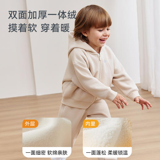 i-baby烽煷炉一体绒连帽外套卫裤套装10GG26257007（12.1-12.31实付399赠送i-baby手拎包） 商品图2