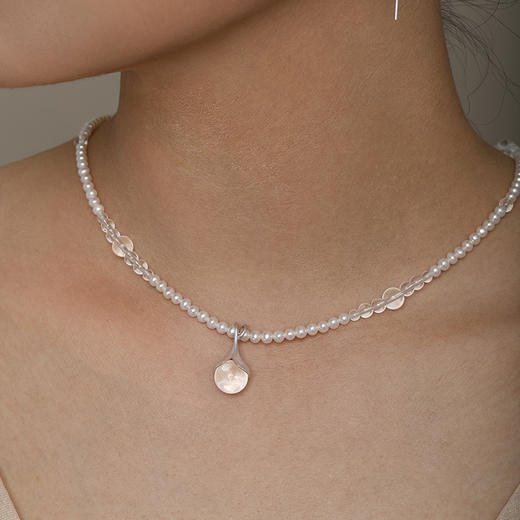 (72小时发货）COSTAR晨露项链耳环S925银白水晶珍珠清新灵动情人节女生生日礼物 商品图12