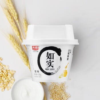 光明如实 洋槐蜂蜜原味  135g*6 发酵乳酸奶酸牛奶 0蔗糖健康轻食 /水饮冲调 /低温奶 /低温酸奶 商品图4