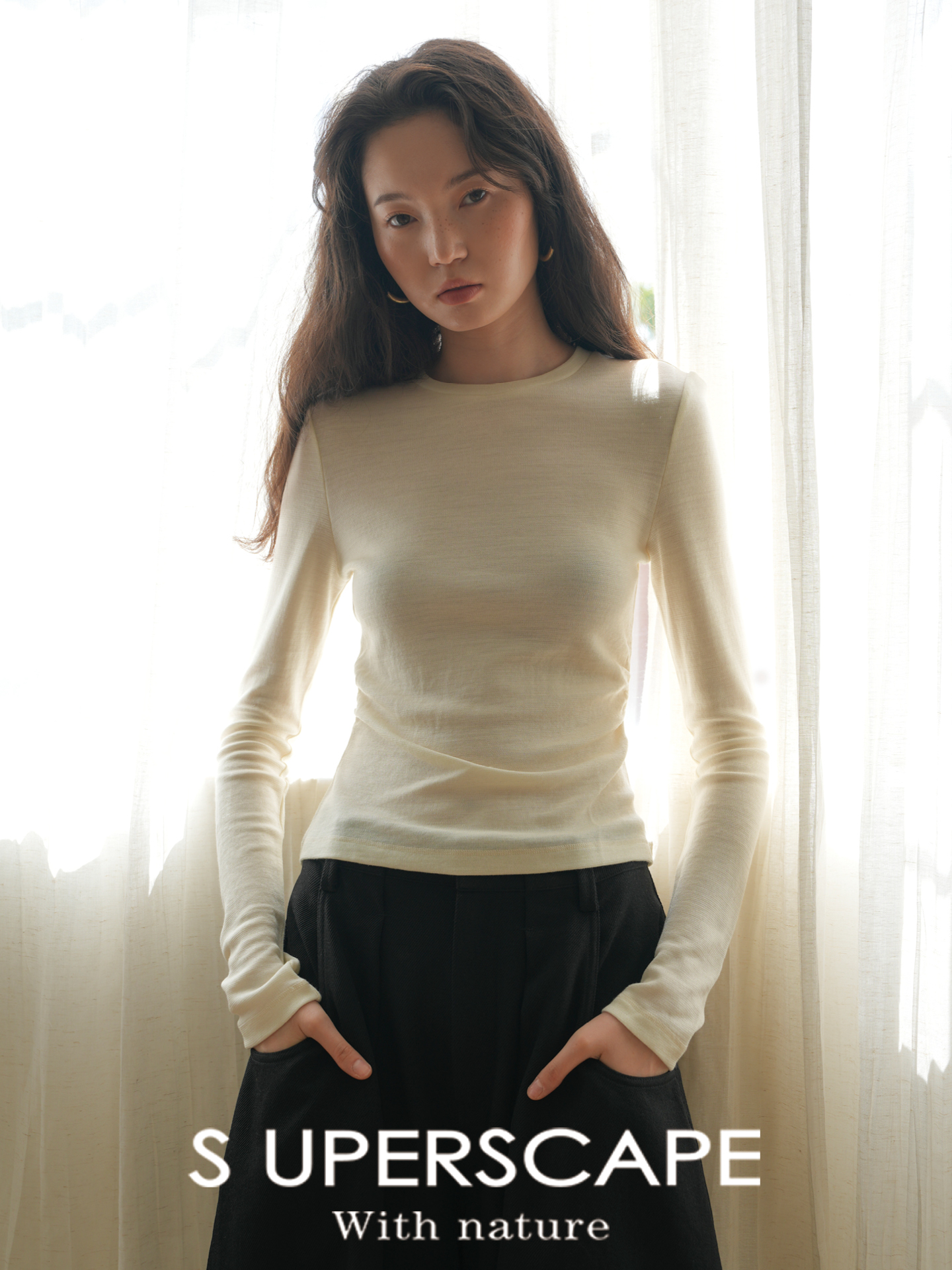 【8/25新品】素舶 19.5μm进口美利诺羊毛柔软亲肤百搭圆领修身显瘦针织打底衫