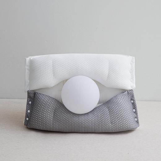 【三枕合一 侧睡救星】花姿彤 A类母婴面料 脊椎牵引安睡枕 助睡眠护颈椎 修复睡觉专用枕芯反弓富贵包护颈枕  商品图7