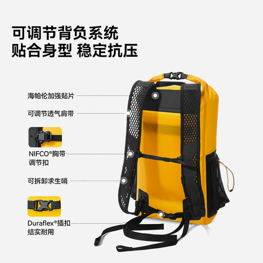 【明溪】伯希和户外防水包男游泳潜水溯溪登山徒步浮潜双肩背包女 商品图3