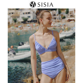 sisia新款泳衣女高级感比基尼性感辣妹风泡温泉度假分体泳装