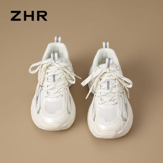 ZHR则则银色厚底增高老爹鞋情侣同款运动休闲鞋秋季户外百搭女鞋 商品图6