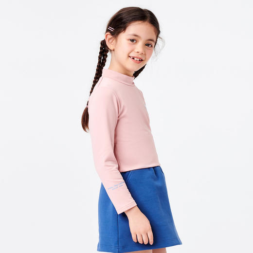 伯希和儿童长袖t恤男女童新款印花纯色打底内搭运动保暖可爱上衣 商品图4