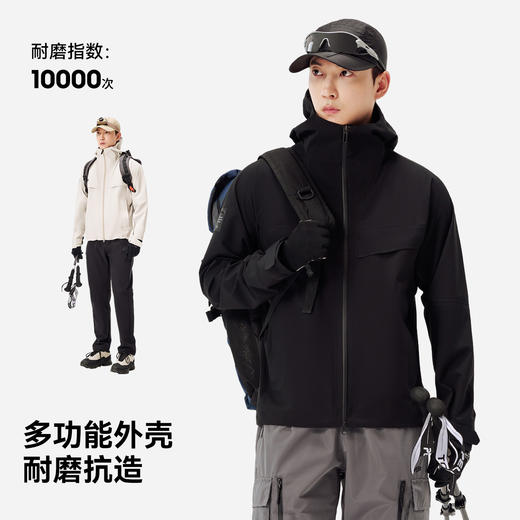 伯希和户外硬壳冲锋衣男2025年新款单层防风防水徒步登山外套女 商品图2