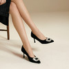 【静音系列】千百度细高跟婚鞋女新娘鞋单鞋A25457757 商品缩略图4