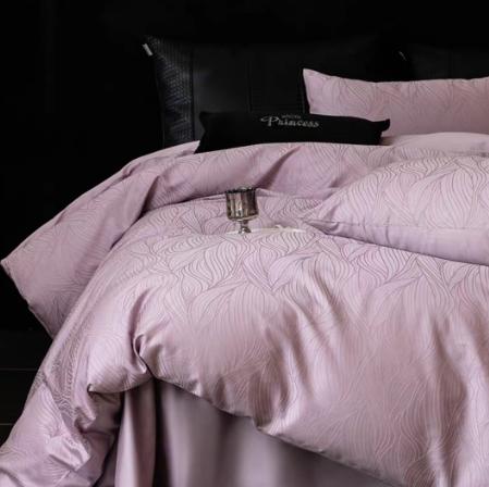 精选轻奢高级感提花全棉四件套轻奢裸睡高支被套床单床上用品G119100116 商品图6