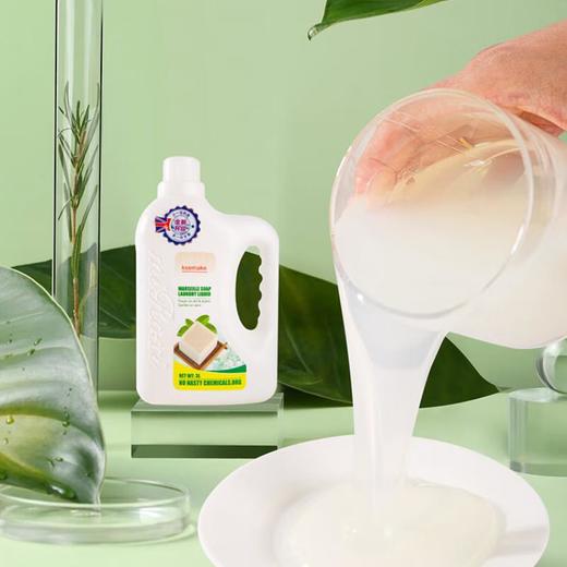 克丝漫 深层洁净去污马赛皂液洗衣液 温和清新3L/瓶 商品图2