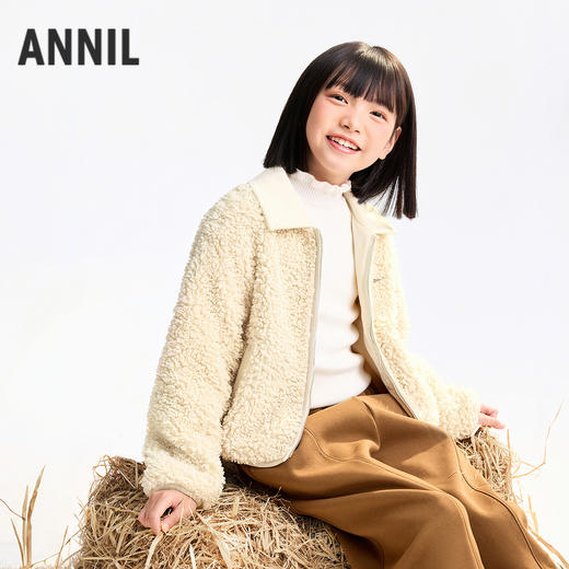 女童针织外套冬季新款安奈儿童装EG535517 商品图0