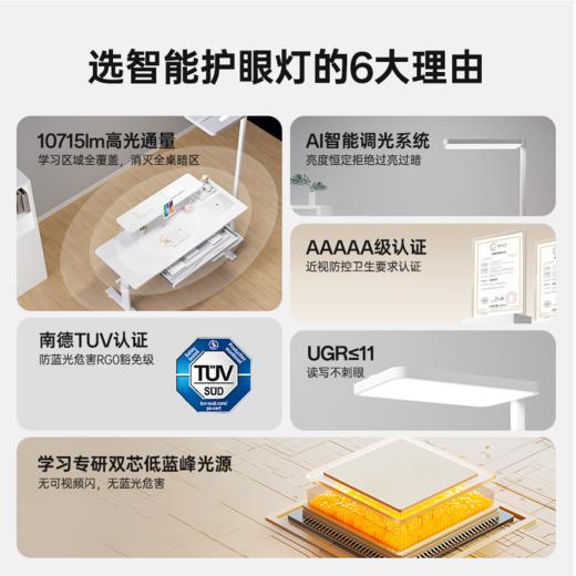 【Hello Tree 护眼大/小路灯】AI恒定照度，自动调光！多重防眩晕结构，光线均匀，柔光不刺眼！肤感触屏控制，操作简单便捷可视化！ 商品图4
