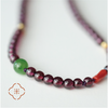 米马饰品 石榴石珊瑚碧玉脚链 银镀金簸箕纳福链 气血润行 好运随身 商品缩略图1