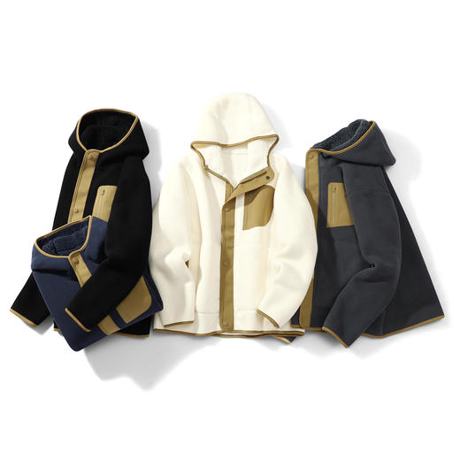 LUCKY DEER/幸运鹿情侣时尚连帽保暖开衫抓绒衣 商品图1