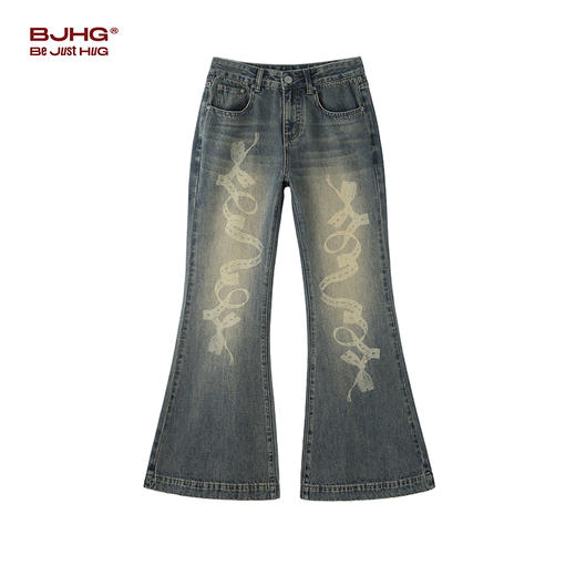 【门店限定款】不计后果复古水洗牛仔裤 商品图0