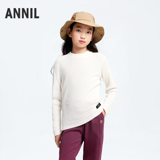 【亲子同款】男女童中领长袖T恤秋季新款安奈儿童装小程序专享EM531582 商品图2