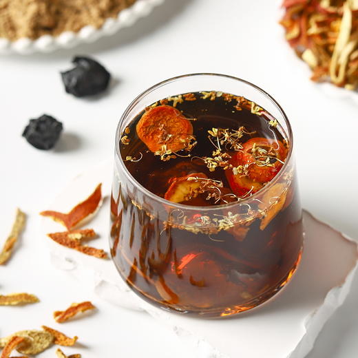 【斌哥优选】真果肉酸梅粉，添加40%大颗粒果肉。7种药食同源好食材。即冲即饮，3包送吨吨杯一个 商品图2