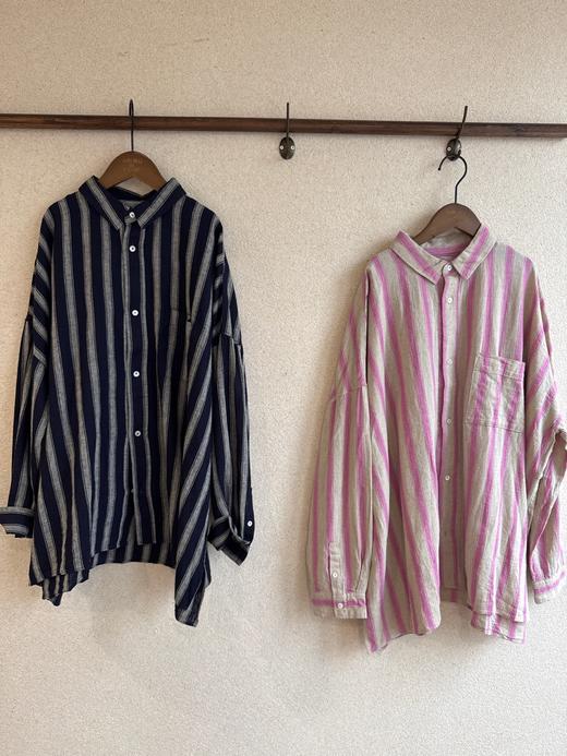 Antiquites ichi2色竖纹衬衫 商品图7