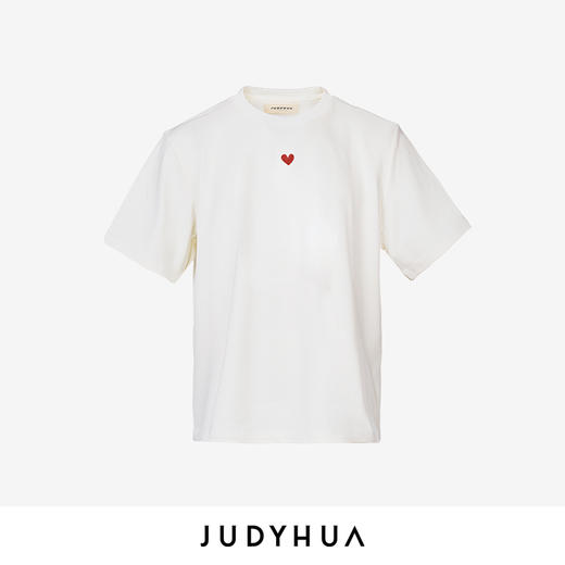 JUDYHUA 怦然心动系列Oversize爱心T恤 商品图0