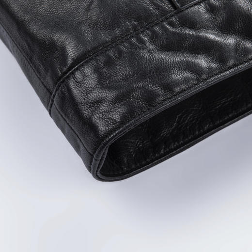 【100%山羊皮】圣得西男士商务工装皮夹克2025秋季时尚翻领皮衣 商品图11