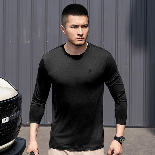 【龙牙上新】二代龙牙秘之风羽PRO美丽诺羊毛长袖T恤 商品图6