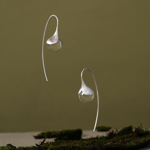 (72小时发货）COSTAR晨露项链耳环S925银白水晶珍珠清新灵动情人节女生生日礼物 商品图4