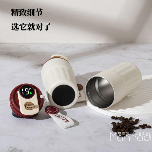 新款316不锈钢保温杯咖啡杯智能测温高颜值男女学生水杯 商品图5