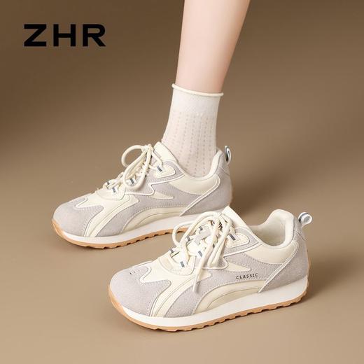 ZHR平底低跟阿甘鞋芭蕾风德训鞋2025秋季户外百搭透气运动休闲鞋 商品图7