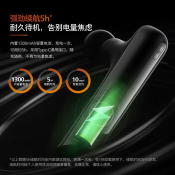 飞利浦（PHILIPS）筋膜枪小金刚便携腰背部肩颈椎全身深层肌肉放松按摩器按摩仪颈膜枪5102G送男女友节日生日礼物 /家用电器 /个护健康 /按摩器 商品图2