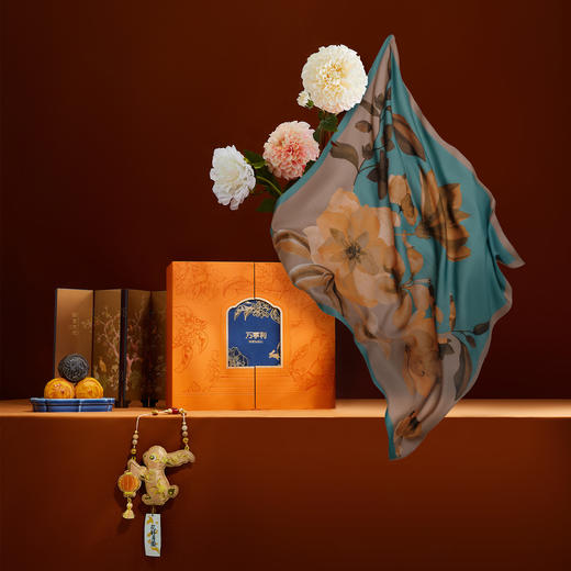 2025中秋《花好月圆》礼盒（丝羊毛围巾款） 商品图0
