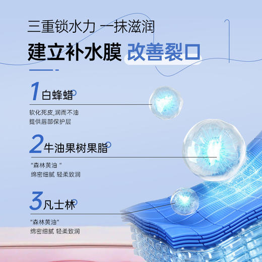 【买1送1 阿古丽娅维生素原B5保湿润唇膏】补水滋润干燥粗糙唇部护理润唇膏 商品图3