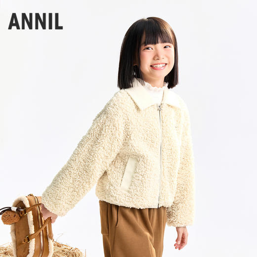 女童针织外套冬季新款安奈儿童装EG535517 商品图1