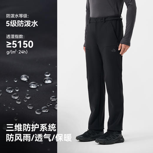【风盾PRO】伯希和软壳裤男专业徒步登山裤户外轻量防风运动长裤 商品图1