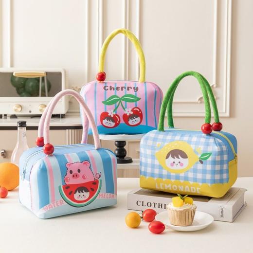 趣味水果便当包加厚大容量饭盒袋便携保温保鲜午餐包可爱手提冰包 商品图2