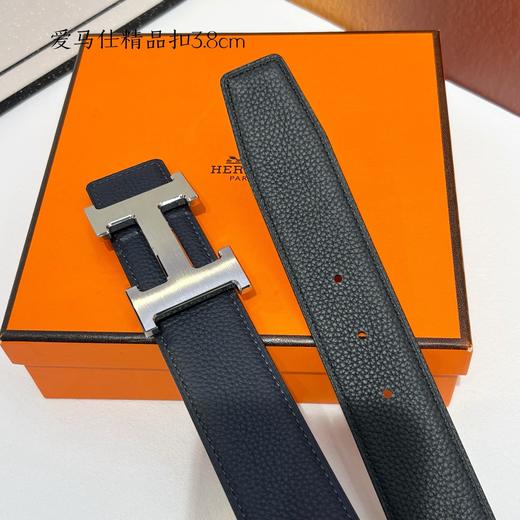 【爱马仕】双面进口小牛皮，搭配精品扣，宽度3.8cm，时尚大方，百搭单品。 商品图5