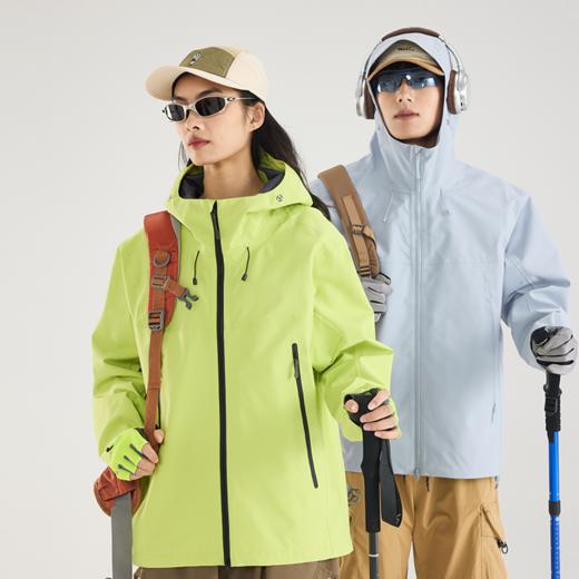 LUCKY DEER/幸运鹿情侣款户外硬壳全热封封防大雨级别单层冲锋衣 商品图0