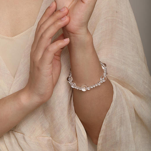 (72小时发货）COSTAR晨露项链耳环S925银白水晶珍珠清新灵动情人节女生生日礼物 商品图6