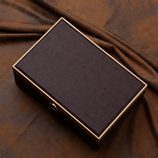 茶韵皮盒【双瓷罐 咖色】130元一套/一箱10套 商品图2