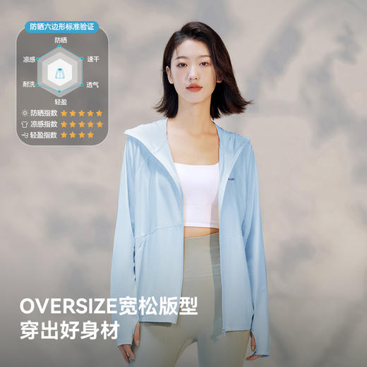 【小光盾】伯希和透气冰丝防晒衣女春季新款防晒服宽松运动外套 商品图2