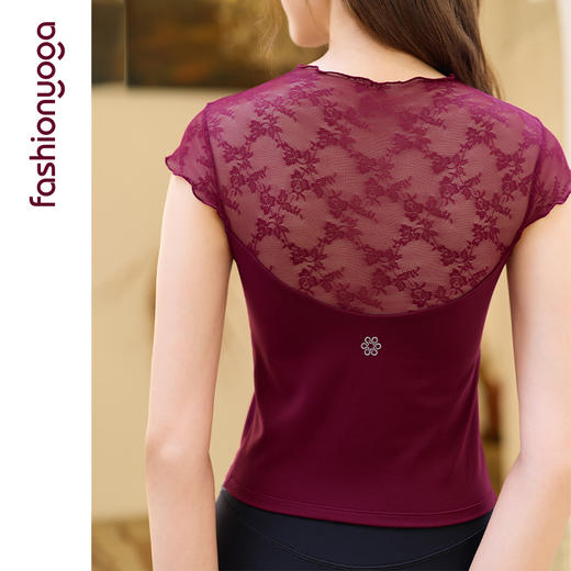 FC15320木耳边蕾丝拼接短袖 商品图14