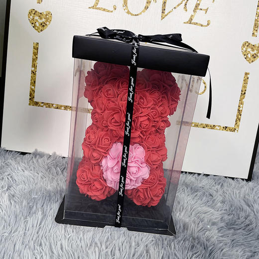 【情人节限定💝】25cm玫瑰熊节日礼物  pe玫瑰花熊  抱抱熊 浪漫玫瑰熊🐻，永不凋谢的爱❤️，送TA一份惊喜吧！ 商品图2