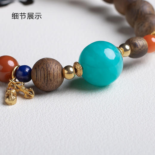 xy0549沉香+南红天河石手串 商品图4