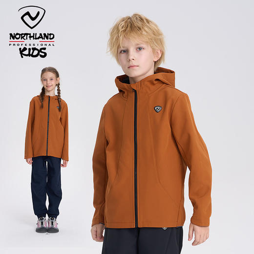 诺诗兰童装单壳冲锋衣，加绒防风防泼水，耐穿抗造，连帽设计舒适保暖 商品图7